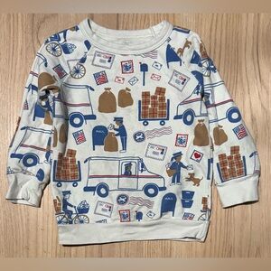 Winter Water Factory Post Office Truck Top Shirt Pullover Sweatshirt 4 4t